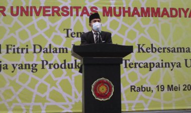 UMC Gelar Halal Bihalal Idul Fitri 1442 H, Rektor Arif:  Wujudkan Masa Depan Yang Produktif dan Berkemajuan
