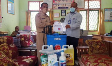 CSR Indocement Palimanan Bantu Perlengkapan Pencegahan COVID-19 Untuk Sekolah Binaan