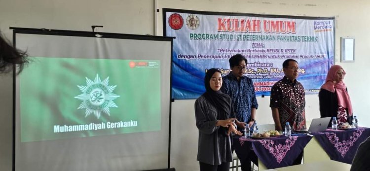 Hadirkan Akademisi UGM, Prodi S1 Peternakan UMC Gelar  Kuliah Umum Peternakan Berbasis Religi dan Iptek