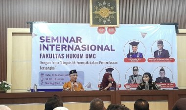 FH UMC Sukses Gelar Seminar Internasional  Linguistik Forensik:  Analisis Peran Bahasa dalam Penegakan Hukum