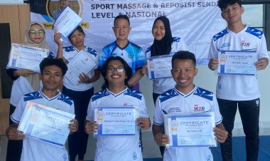 LP20 LANKOR Apresiasi kepada Prodi IKOR UMC di Pelatihan Nasional Sport Massage