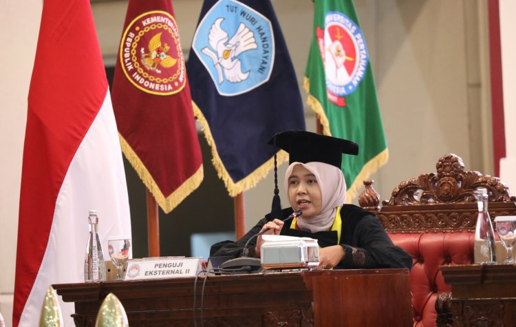 Mewakili UMC, Dr. Nurul Jadi Penguji Eksternal Sidang Doktoral di UNHAN