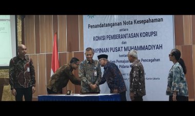 UMC Hadiri Penandatanganan MoU PP Muhammadiyah–KPK Perangi Korupsi