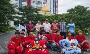 Semangat Inklusif UMC, Barongsai Sambut Mahasiswa Ujian