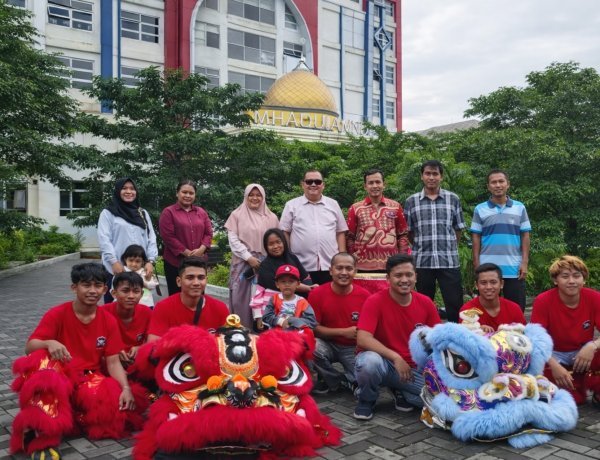 Semangat Inklusif UMC, Barongsai Sambut Mahasiswa Ujian