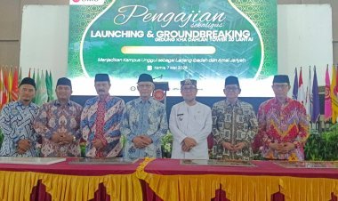 Dihadiri Prof Haedar Nashir,  UMC Gelar Pengajian dan Groundbreaking Gedung  20 Lantai untuk Perkuat Status Kampus Unggul