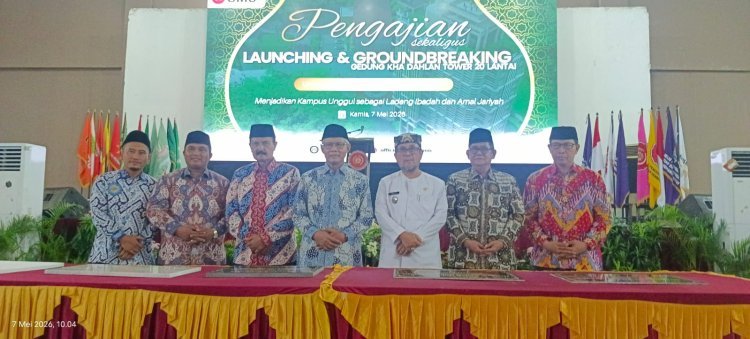 Dihadiri Prof Haedar Nashir,  UMC Gelar Pengajian dan Groundbreaking Gedung  20 Lantai untuk Perkuat Status Kampus Unggul