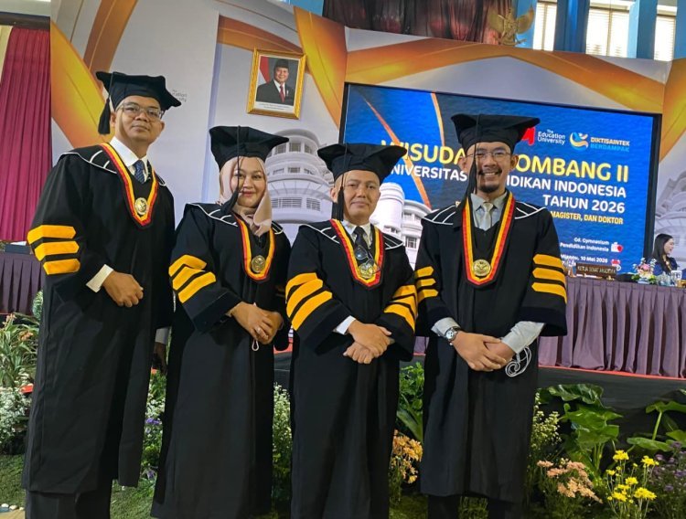 FKIP UMC Berbangga, 4 Dosen Doktor Resmi Diwisuda dari UPI Bandung