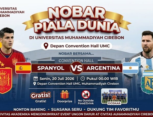 Supporter Messi dan Lamine Yamal Nikmati MBG di Convention Hall, Doskar UMC: Saya Akan Lawan