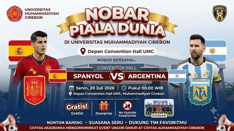 Supporter Messi dan Lamine Yamal Nikmati MBG di Convention Hall, Doskar UMC: Saya Akan Lawan