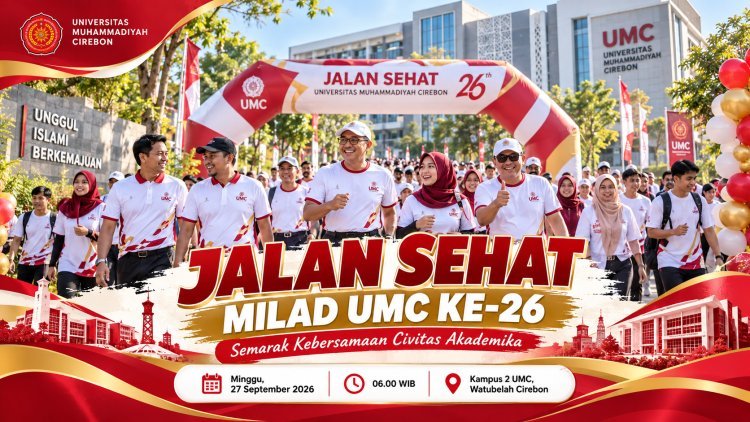 UMC Gelar Jalan Sehat Milad ke-26, Semarakkan Kebersamaan Civitas Akademika