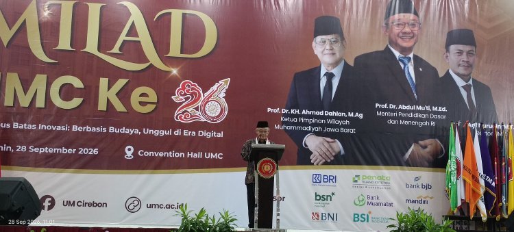Hadiri Milad ke-26, Mendikdasmen Akui Keunggulan UMC Jadi Penggerak Kemajuan Cirebon