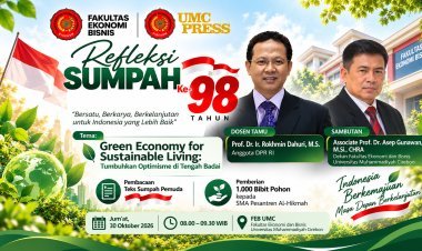 Refleksi Sumpah Pemuda, FEB UMC Siapkan Penyerahan 1.000 Bibit Pohon kepada Pelajar