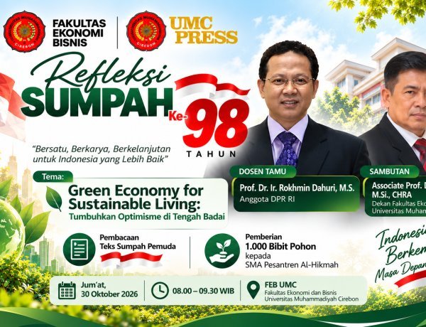 Refleksi Sumpah Pemuda, FEB UMC Siapkan Penyerahan 1.000 Bibit Pohon kepada Pelajar
