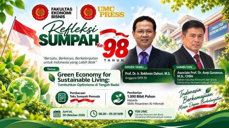 Refleksi Sumpah Pemuda, FEB UMC Siapkan Penyerahan 1.000 Bibit Pohon kepada Pelajar